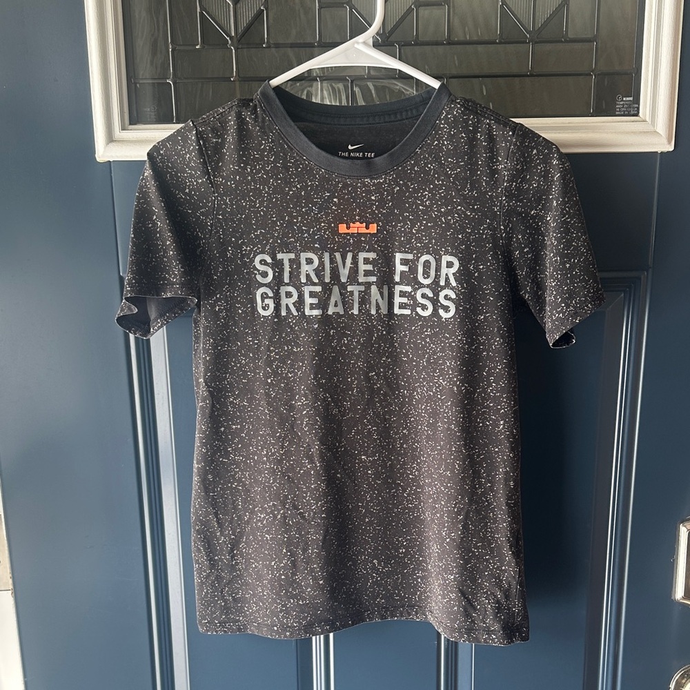 Nike Black Dri-FIT Tee with White Speckles